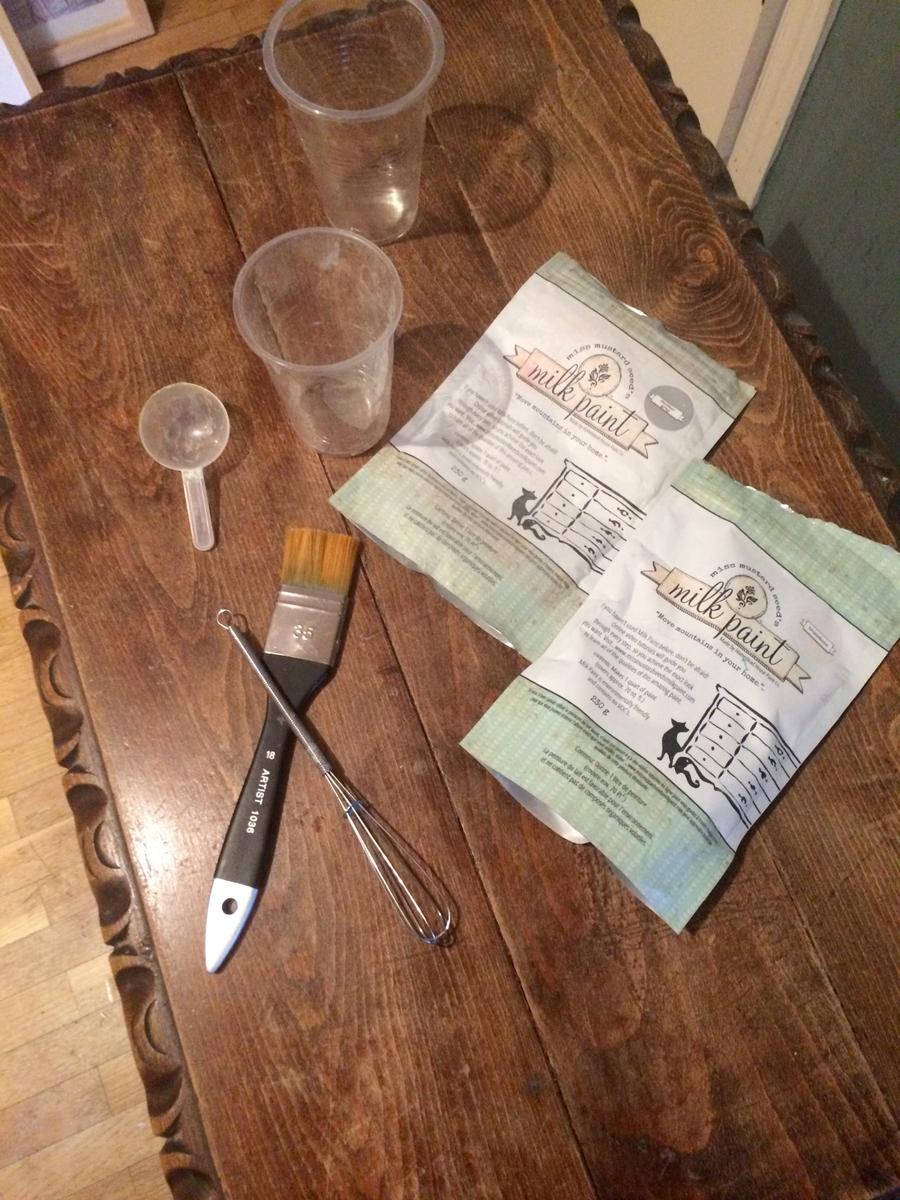 mezcla de colores de milk paint