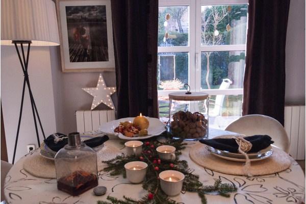 El comedor en Navidad