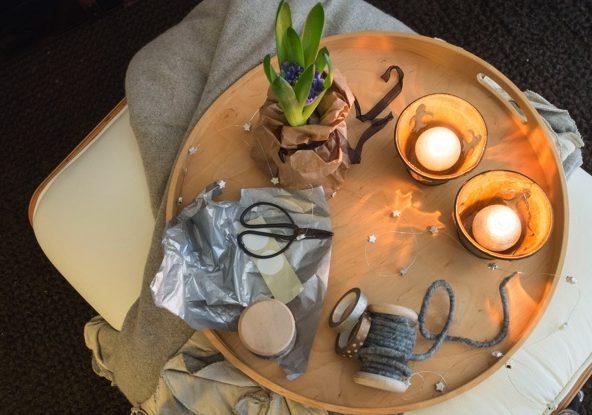 Preparando los regalos de Navidad