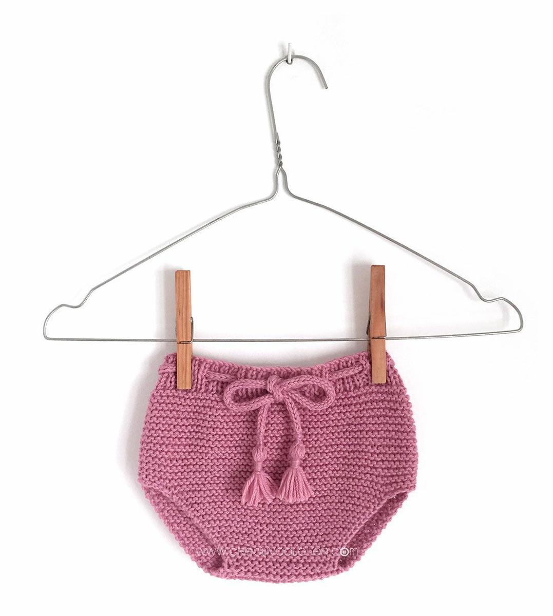 Cubrepañal de punto bobo de bebé DIY Tutorial y patrón