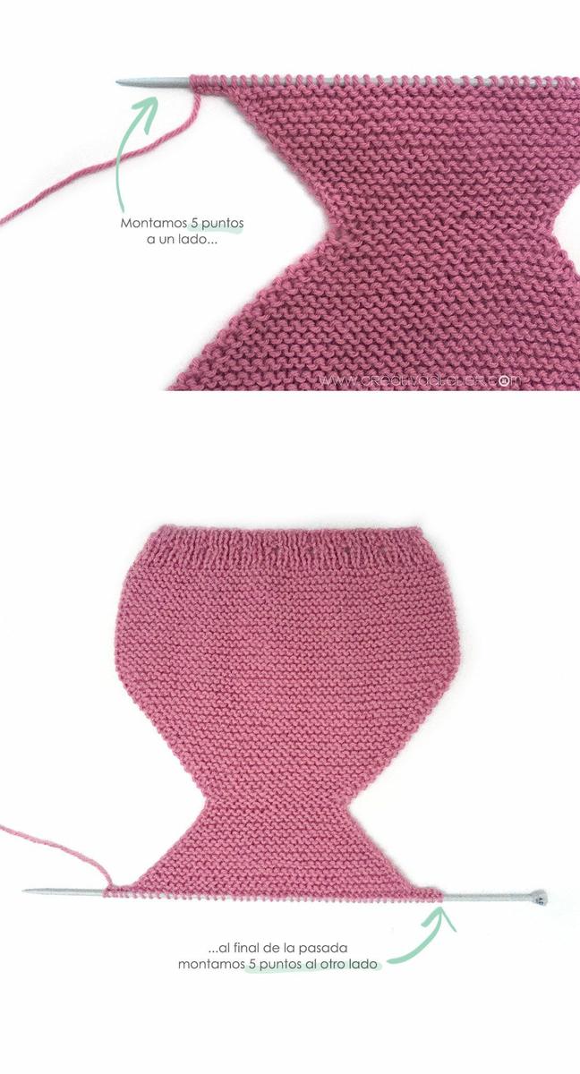 Cubrepañal de punto bobo de bebé DIY Tutorial y patrón