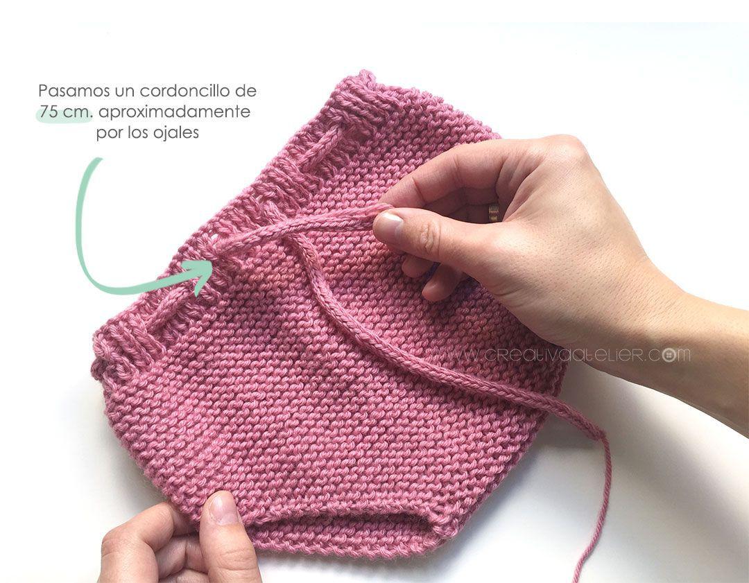 Cubrepañal de punto bobo de bebé DIY Tutorial y patrón