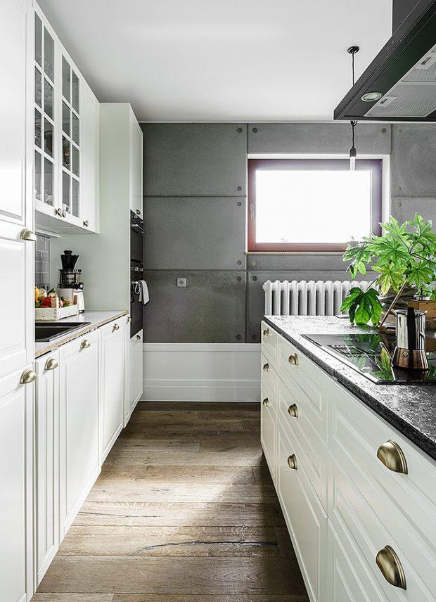 cocina-tiradores-dorados-vintage