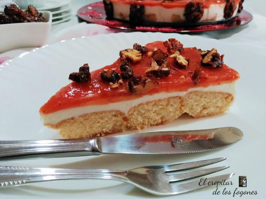 pastel de queso y membrillo