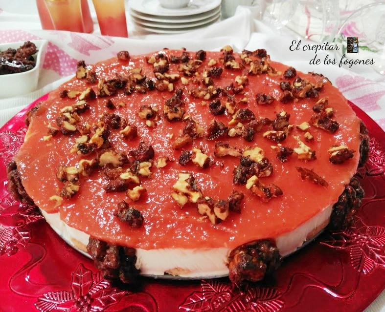 pastel de queso y membrillo