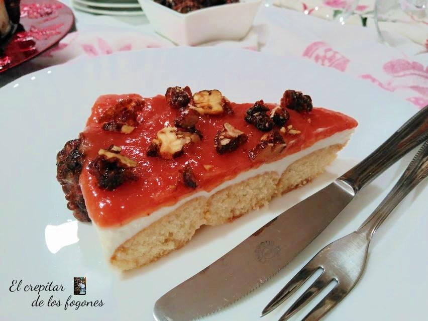 pastel de queso y membrillo