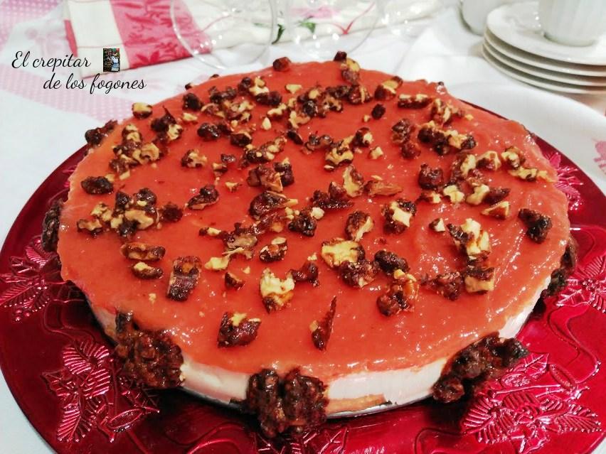 pastel de queso y membrillo