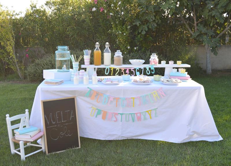 Descorar merienda fiesta vuelta al cole