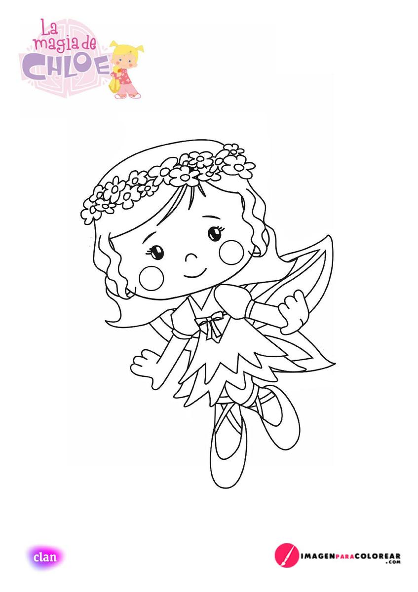Chloe Para Colorear
