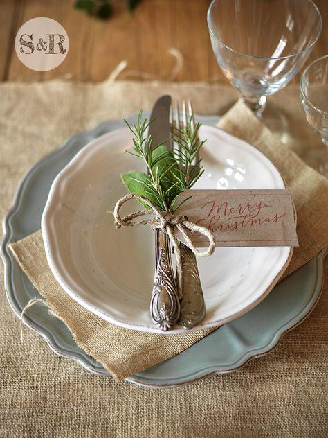 decoración mesa navidad