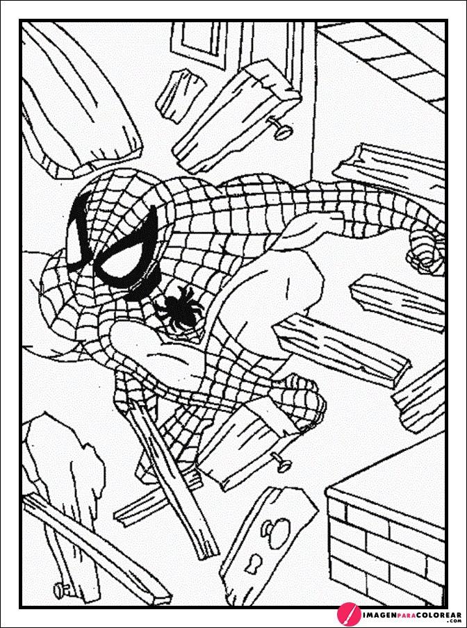Spiderman Para Pintar