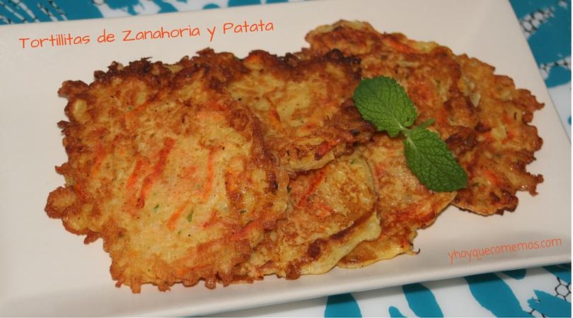 tortillitas de zanahoria y patata