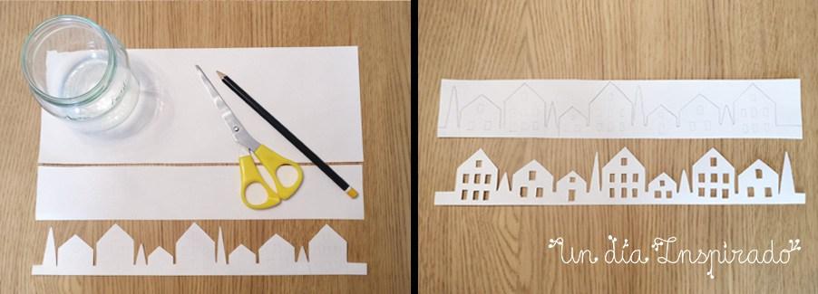 Portavelas navideños con tarros de cristal