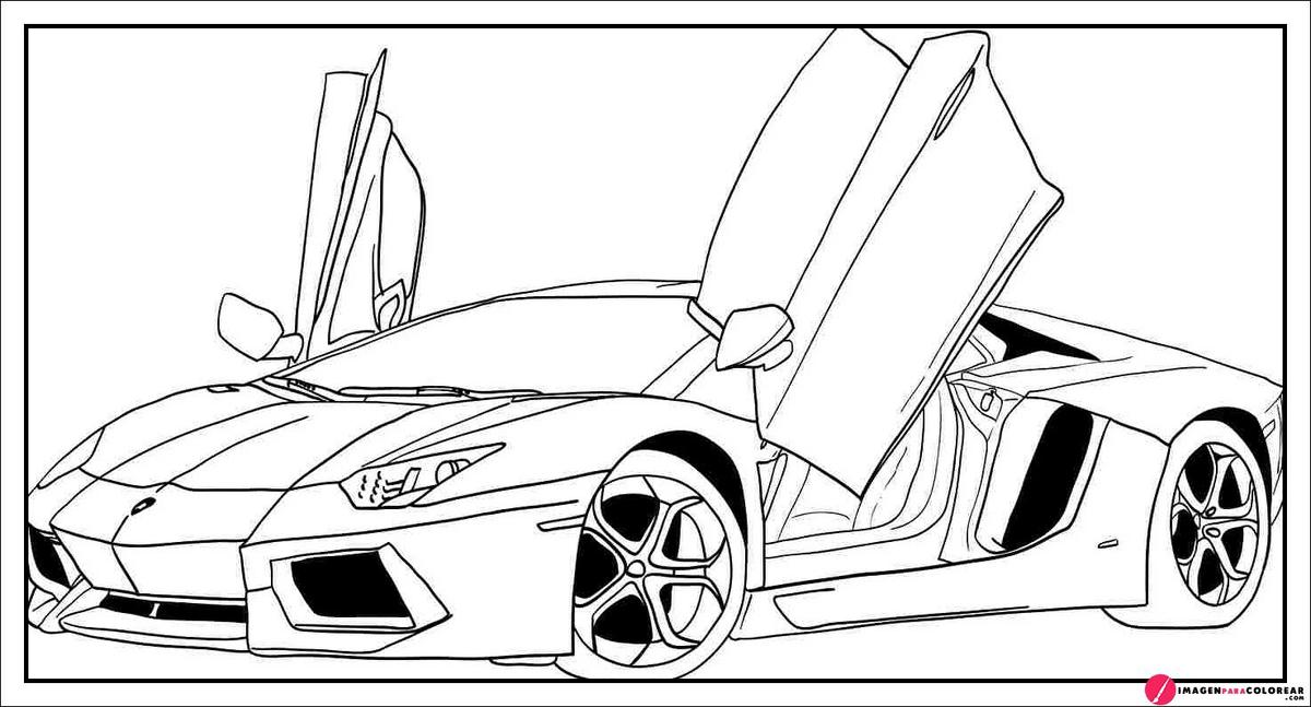Lamborghini Para Colorear