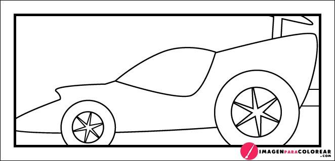 Coche Animado Para Colorear