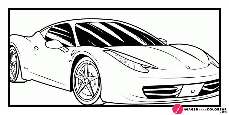 Ferrari Para Colorear