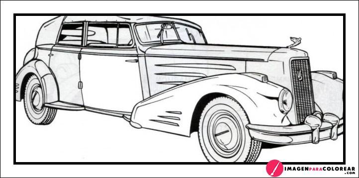 Coche Antiguo Para Colorear