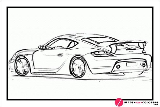 Porsche Para Colorear