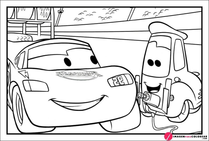 Rayo Cars Para Colorear