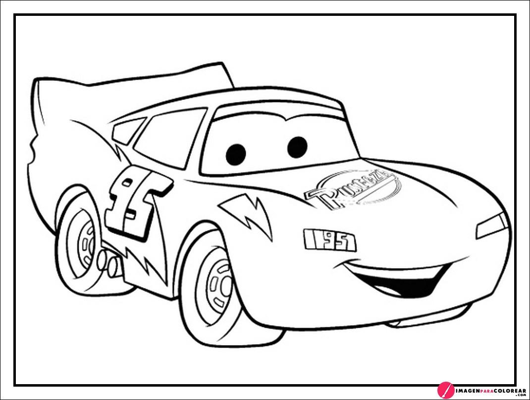Rayo Mcqueen Para Colorear