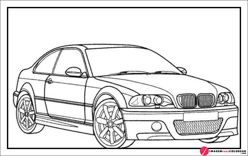 Coche Bmw Para Colorear