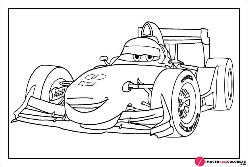 Francesco Cars Para Colorear