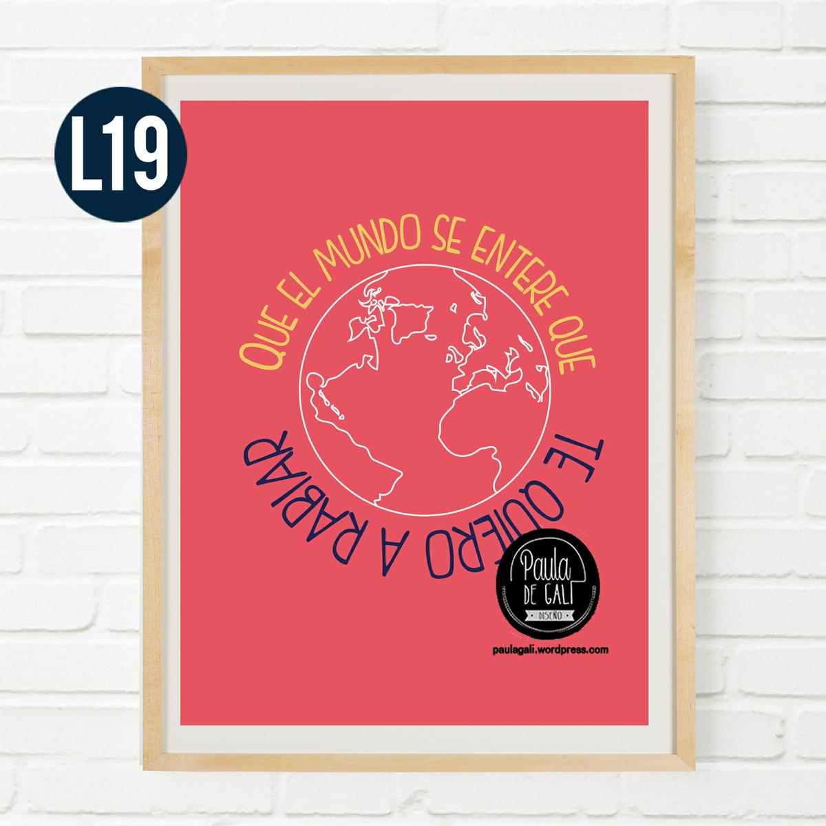 lamina y lienzo personalizado frase