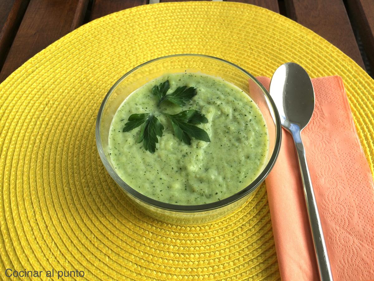 Crema de calabacín light 