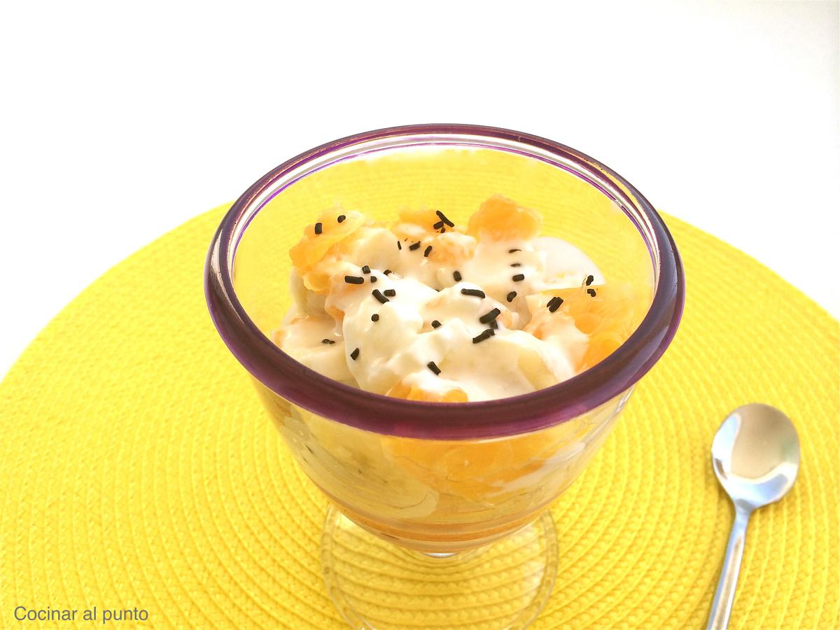 Frutas al yogur