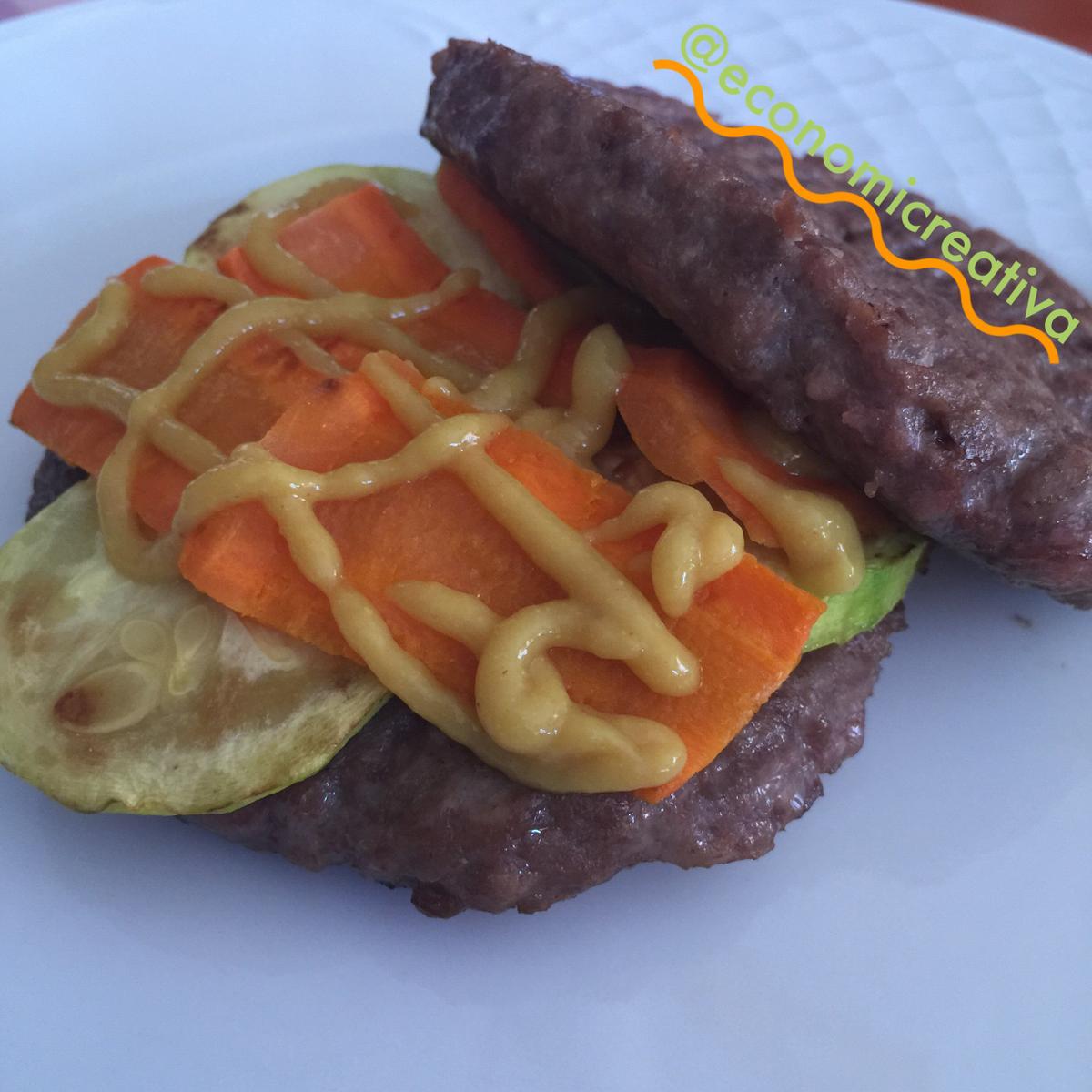 Hamburguesa al revés