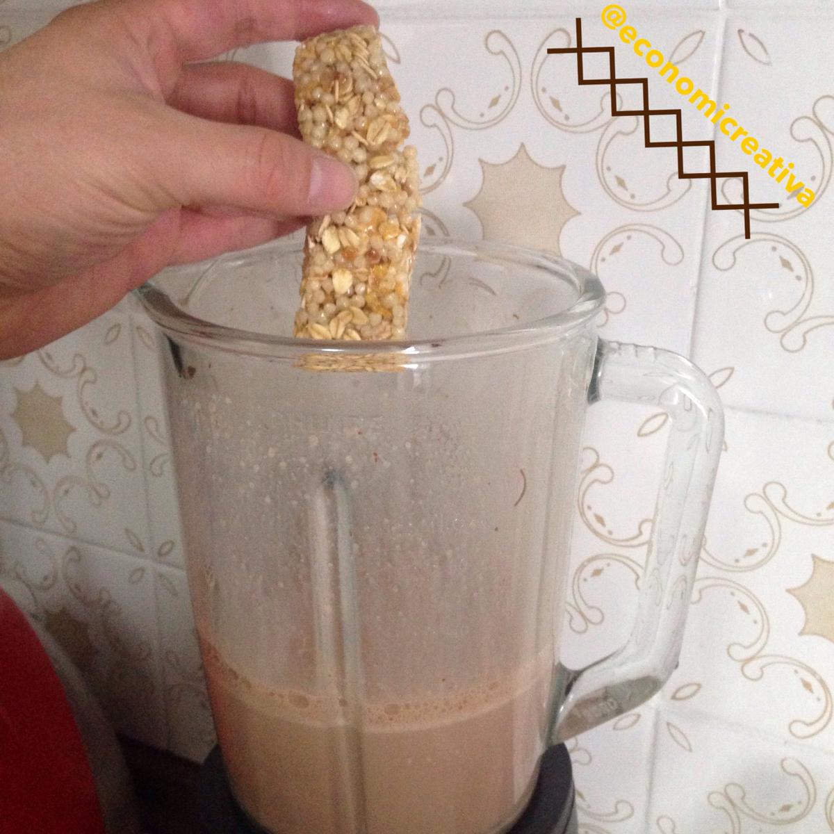 Batido de plátano y Nutella - Añadiendo muesli y cereales