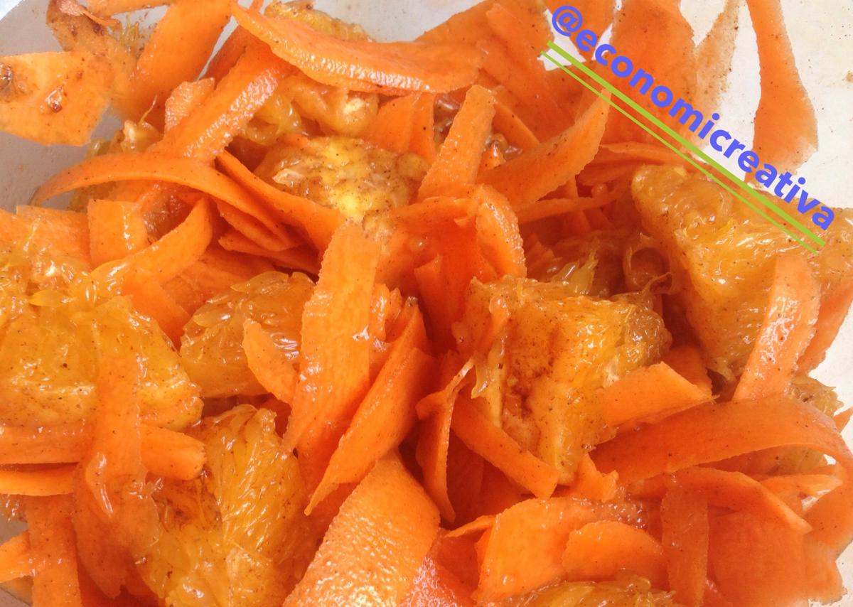 Ensalada dulce de naranja y zanahoria