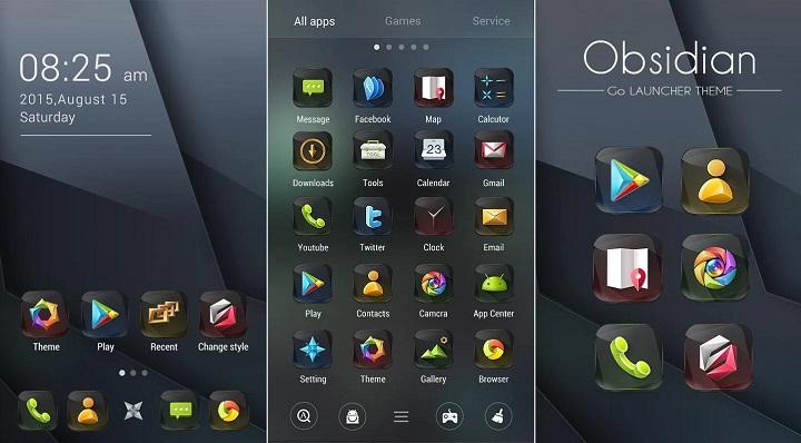 temas increíbles para personalizar tu sistema Android Dragon Magic Game Totem Black Mechanic Atom Theme SLT Ubuntu KLWP Live Wallpaper Maker Obsidian fondos de pantalla iconos launchers gratis
