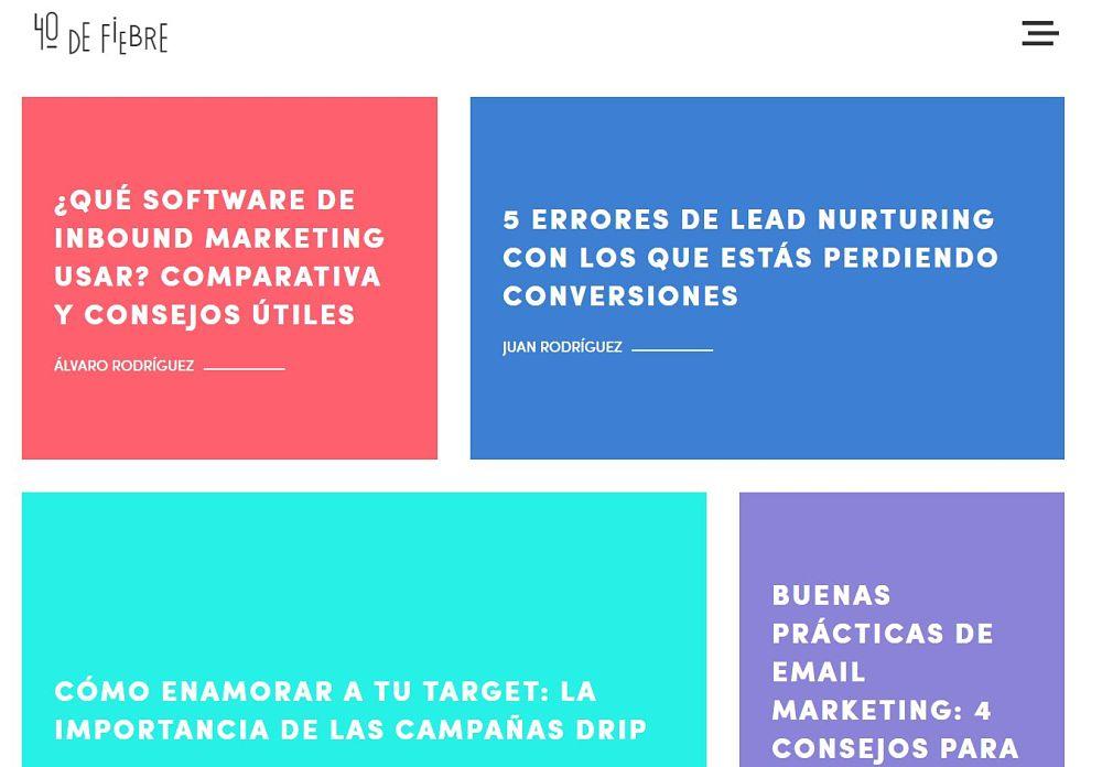 Blogs conocidos que usan todavía el blog como portada o página de inicio - 40 de fiebre