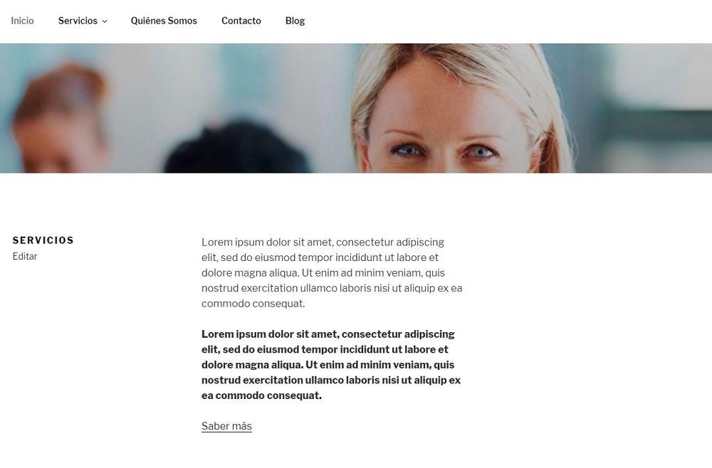 twenty seventeen_Inconvenientes de la página en secciones