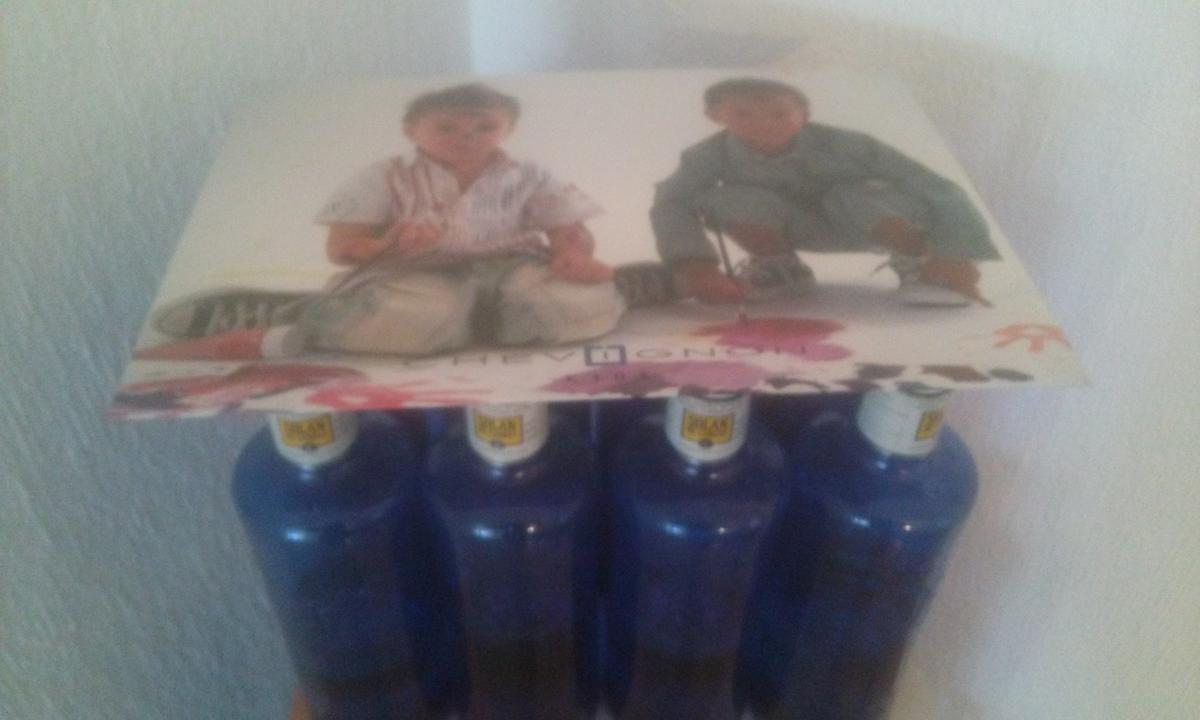 20141212_153614 Arbol de Navidad con botellas de plástico.