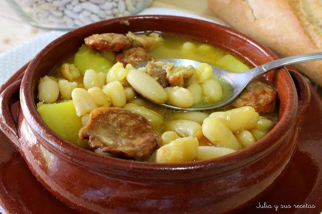 judias blancas con chorizo