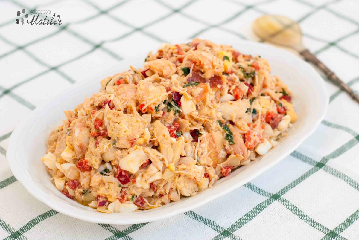 Salpicón de buey de mar y cigalas