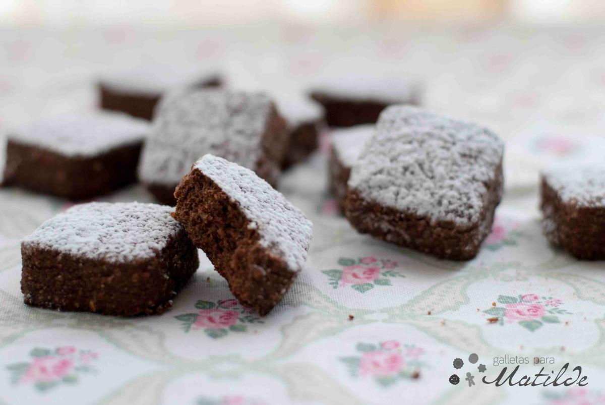 Polvorones de chocolate
