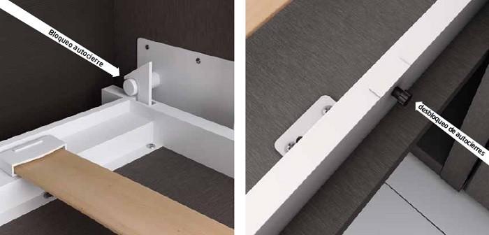 bloqueo autocierre en camas abatibles