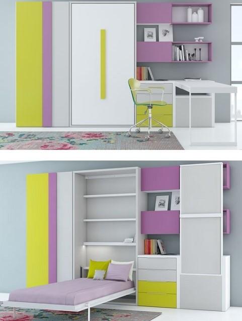 camas abatibles verticales infantiles