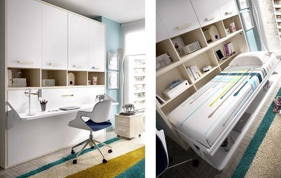 camas abatibles horizontales juveniles