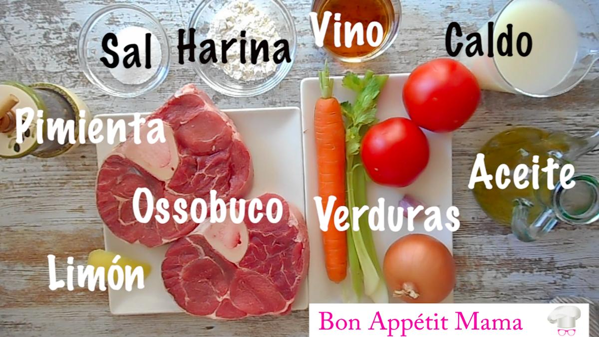 Ingredientes ossobuco