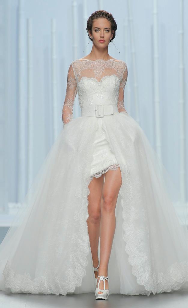 vestido de novia de organza