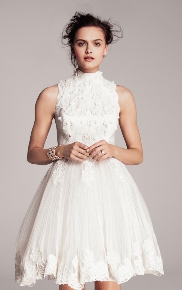 vestido novia corto sencillo