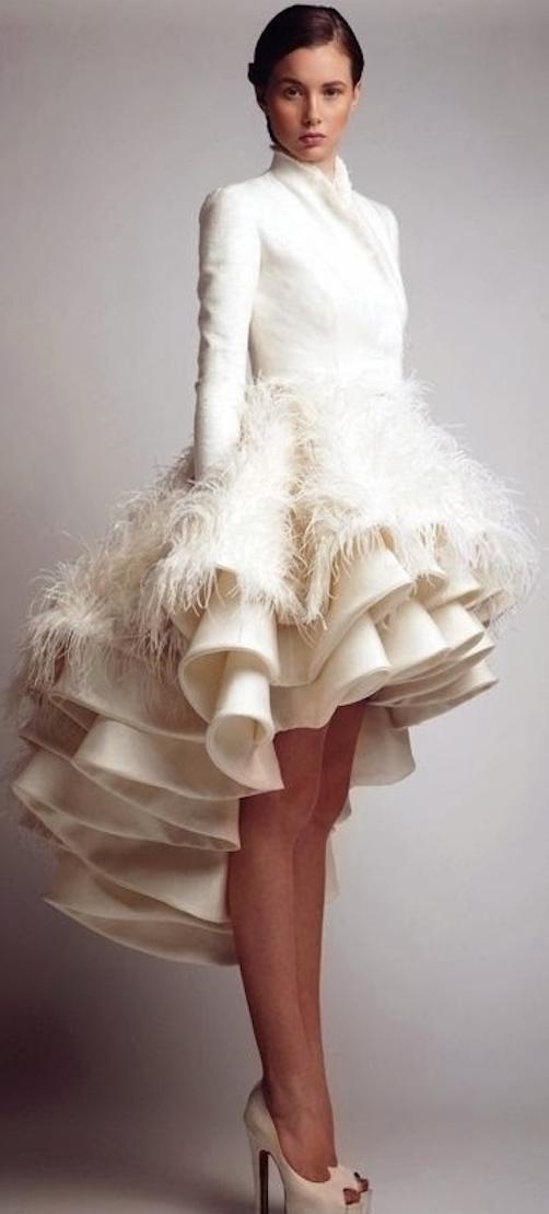 vestido de novia con vuelos