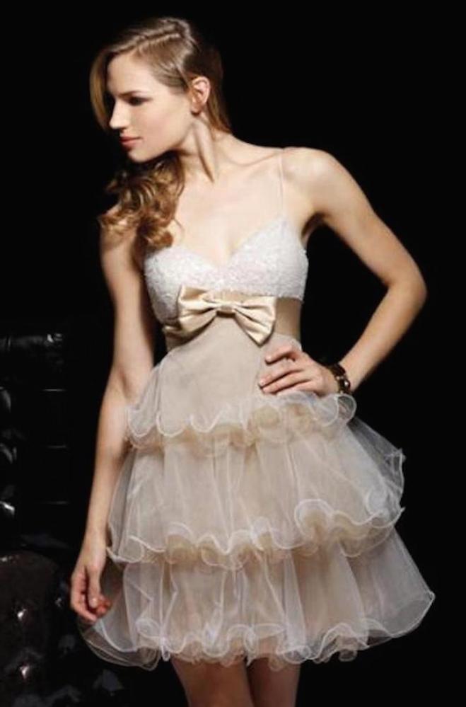 vestido de novia color crema