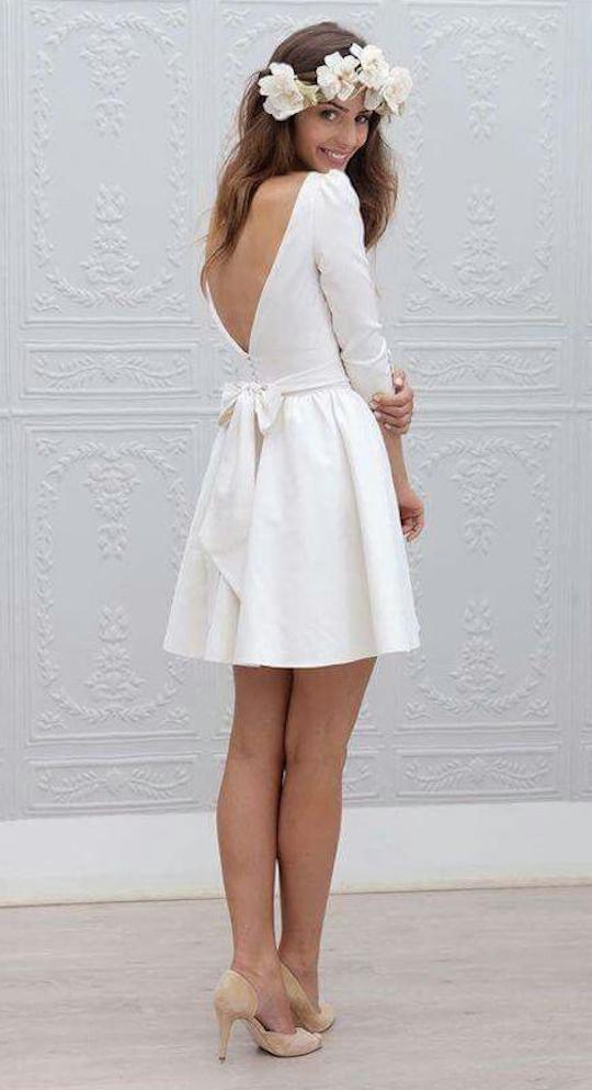 vestido de boda civil