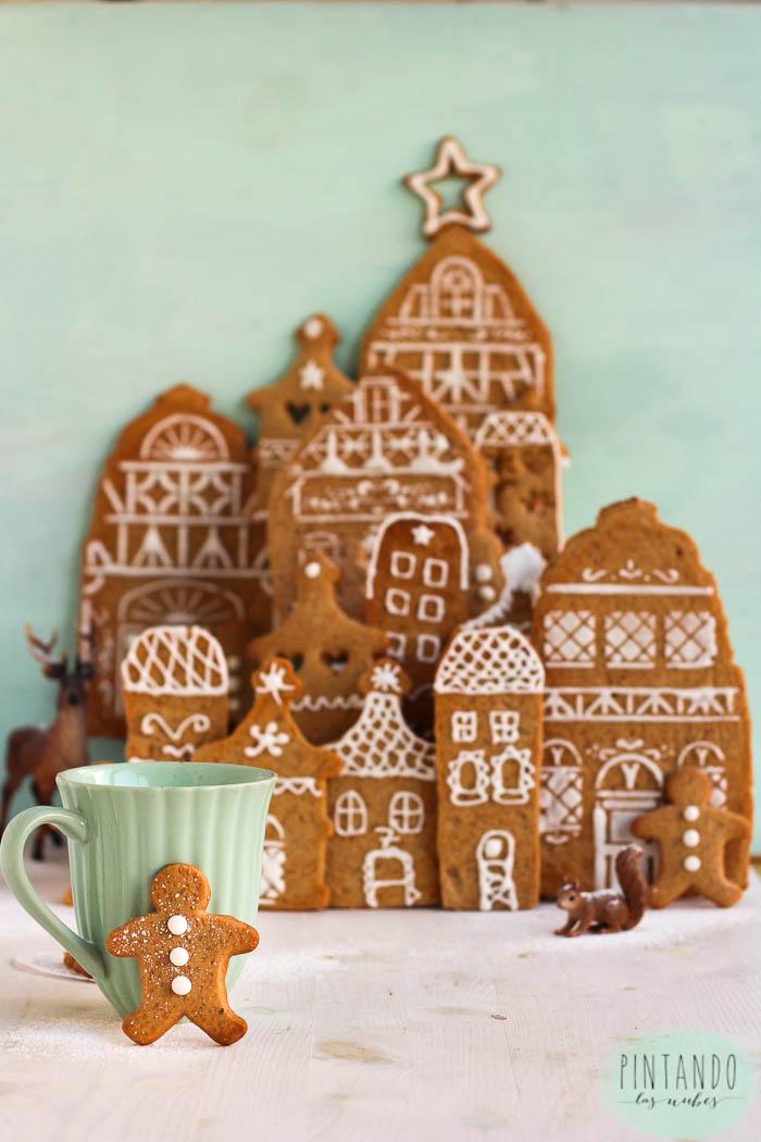 Cómo hacer casas de galletas de pan de jengibre