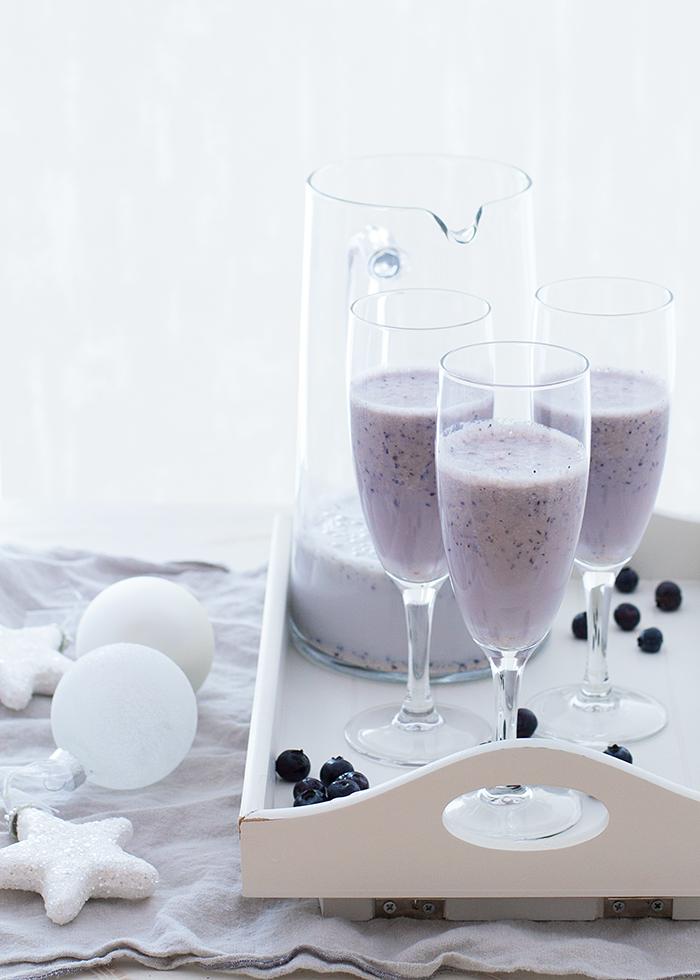 smoothie arándanos, light